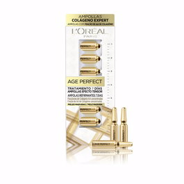 L'Oréal Paris AGE PERFECT Tratamiento Facial Reafirmante - 7 Ampollas Monodosis Efecto Tensor para Piel desde 36 años