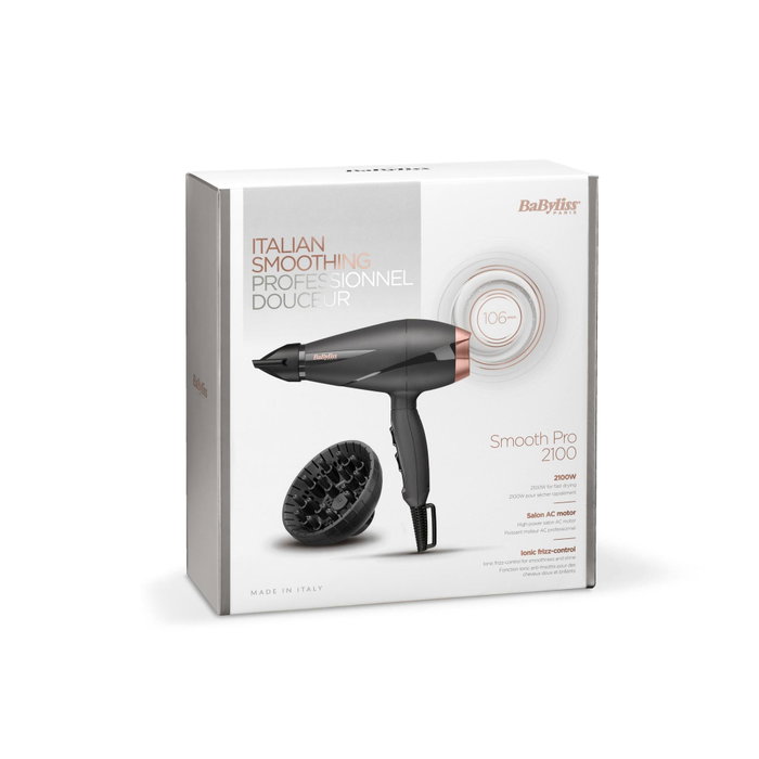 Babyliss Smooth Pro 2100W Negro y Oro rosado 6709DE