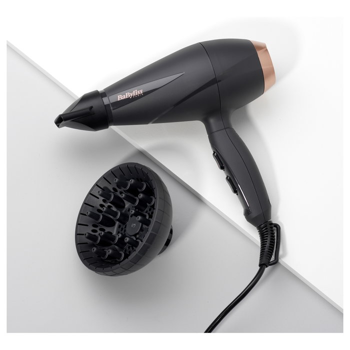 Babyliss Smooth Pro 6709DE Secador de Pelo 2100W Negro y Oro Rosado Babyliss Smooth Pro 6709DE Secador de Pelo 2100W Negro y Oro Rosado