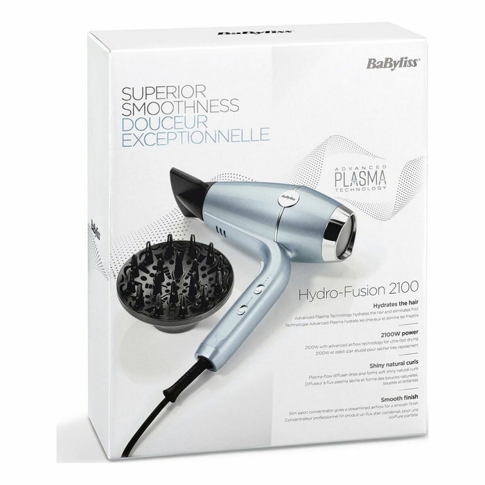 Secador de Pelo Babyliss D773DE 2100 W Azul Metalizado Secador de Pelo Babyliss D773DE 2100 W Azul Metalizado