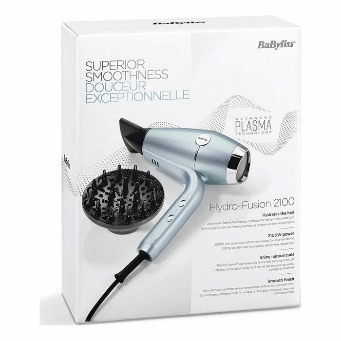 Secador de Pelo Babyliss D773DE 2100 W Azul Metalizado Secador de Pelo Babyliss D773DE 2100 W Azul Metalizado