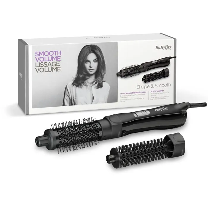 Babyliss Cepillo de Aire AS82E Shape & Smooth Negro Babyliss Cepillo de Aire AS82E Shape & Smooth Negro