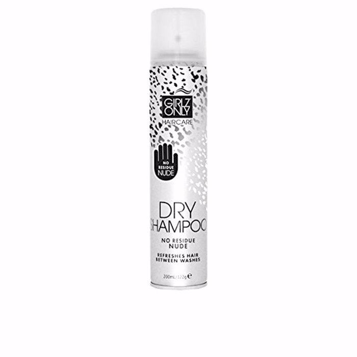 Girlz Only Dry Shampoo No Residue Nude - Champú en Seco Spray Sin Residuos para Cabello Graso, 200 ml Girlz Only Dry Shampoo No Residue Nude - Champú en Seco Spray Sin Residuos para Cabello Graso, 200 ml