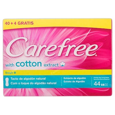 Carefree Salvaslips Cotton Fragancia Fresca 44 u Carefree Salvaslips Cotton Fragancia Fresca 44 u