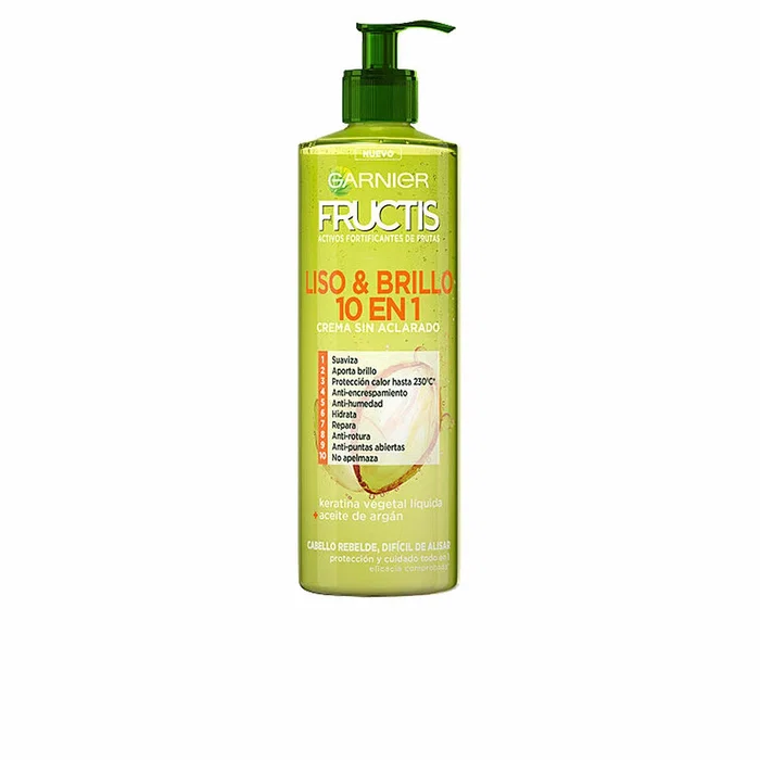 Fructis liso & brillo 10 en 1 crema sin aclarado 400 ml Fructis liso & brillo 10 en 1 crema sin aclarado 400 ml