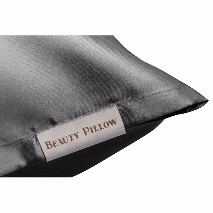 BEAUTY PILLOW Fundas de Almohada Seda Antracite 60x70 cm 1 pz