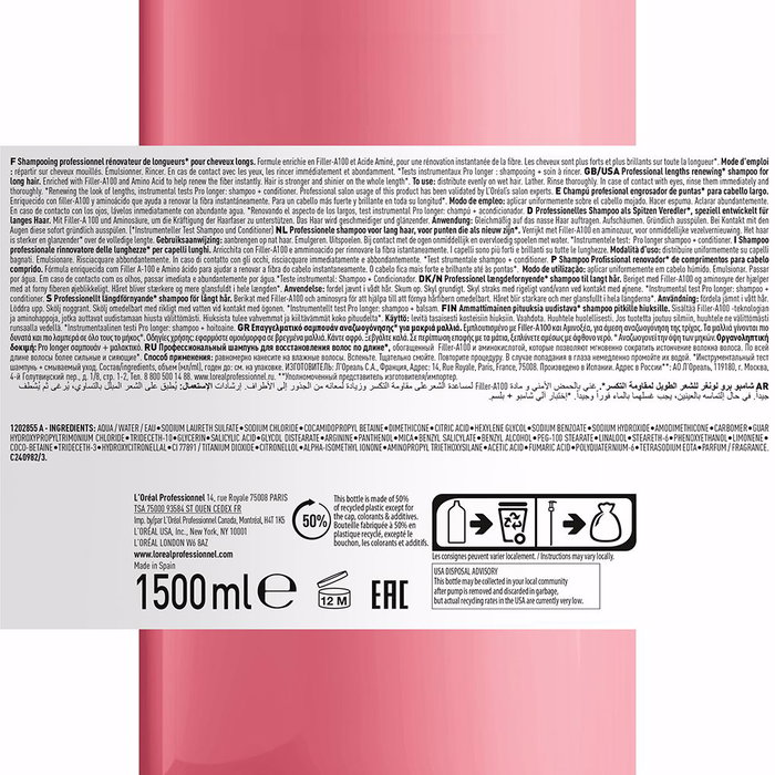 L'Oréal Professionnel Paris Serie Expert Pro Longer Champú 1500 ml