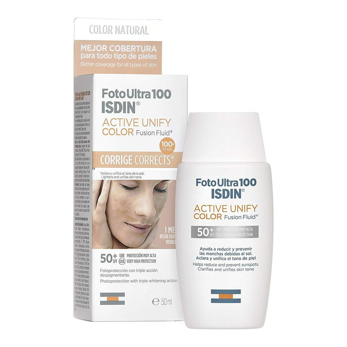 Isdin Fotoultra 100 Active Unify Color SPF50+ Protector Solar Facial