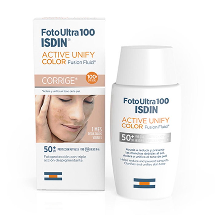 Isdin Fotoultra 100 Active Unify Color SPF50+ Protector Solar Facial