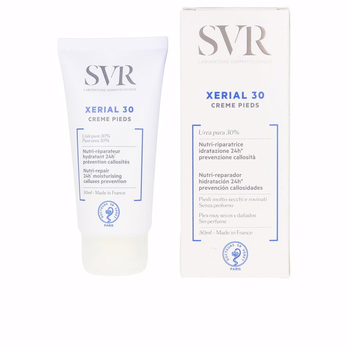 SVR XERIAL 30 Crème Pieds - Crema para Pies Muy Secos y Dañados con Urea, 50 ml - Tratamiento Nutritivo y Suavizante