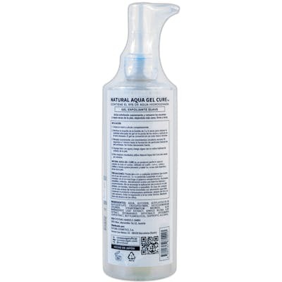 Cure Natural Aqua Gel Exfoliante Facial Suave en Gel 250 ml - 91% Agua Hidrogenada - Sin Perfume
