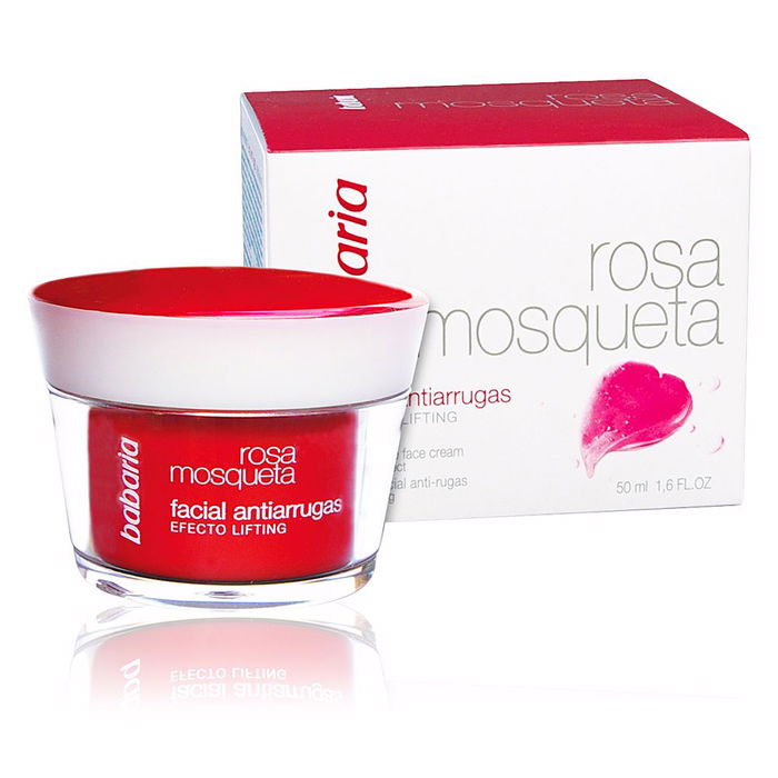 Babaria Crema Facial Rosa Mosqueta Anti-arrugas con Polyimide-1, Tratamiento Reafirmante e Hidratante, 50 ml Babaria Crema Facial Rosa Mosqueta Anti-arrugas con Polyimide-1, Tratamiento Reafirmante e Hidratante, 50 ml