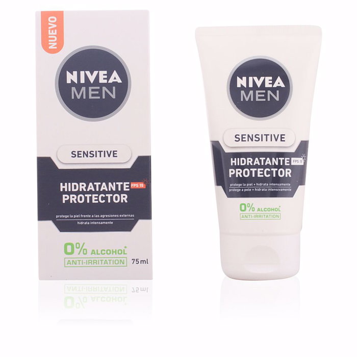 Nivea MEN SENSITIVE protector hidratante 0% alcohol SPF15 75 ml Nivea MEN SENSITIVE protector hidratante 0% alcohol SPF15 75 ml