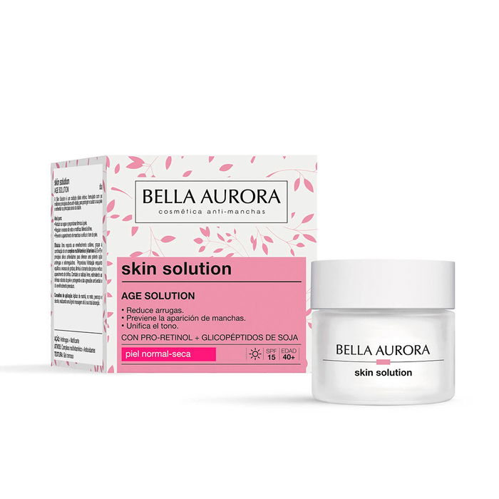 Bella Aurora AGE SOLUTION Antiarrugas & Reafirmante SPF15 Crema Facial Tratamiento Antiedad para Pieles Maduras 50 ml Bella Aurora AGE SOLUTION Antiarrugas & Reafirmante SPF15 Crema Facial Tratamiento Antiedad para Pieles Maduras 50 ml