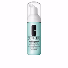 Clinique Anti-Blemish Solutions Cleansing Foam - Espuma limpiadora facial para acné y piel grasa, 125 ml, Sin Fragancia, con Ácido Salicílico 2.0%