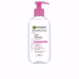 Garnier SKINACTIVE Gel Micelar Limpiador Facial Todo en 1 para Todo Tipo de Pieles, 200 ml, Sin Perfumes y Sin Parabenos