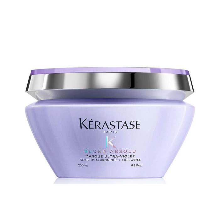 Kerastase Blond Absolu Mascarilla Ultra-Violet 200 ml - Mascarilla Violeta Neutralizante para Cabello Rubio, con Ácido Hialurónico y Flor de Edelweiss, Repara y Nutre Kerastase Blond Absolu Mascarilla Ultra-Violet 200 ml - Mascarilla Violeta Neutralizante para Cabello Rubio, con Ácido Hialurónico y Flor de Edelweiss, Repara y Nutre