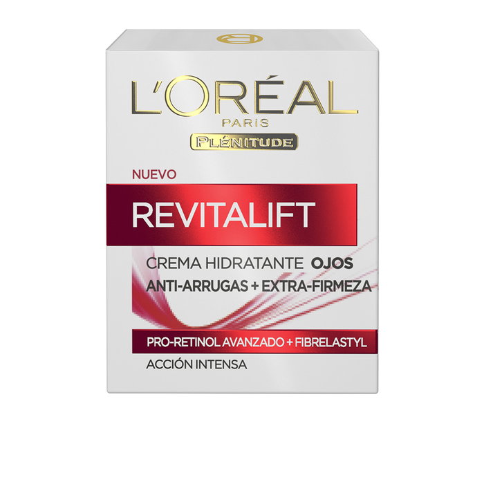 L'Oréal Paris REVITALIFT Crema Contorno de Ojos Antiarrugas y Reafirmante, Tratamiento Diario para Todo Tipo de Pieles, 15 ml