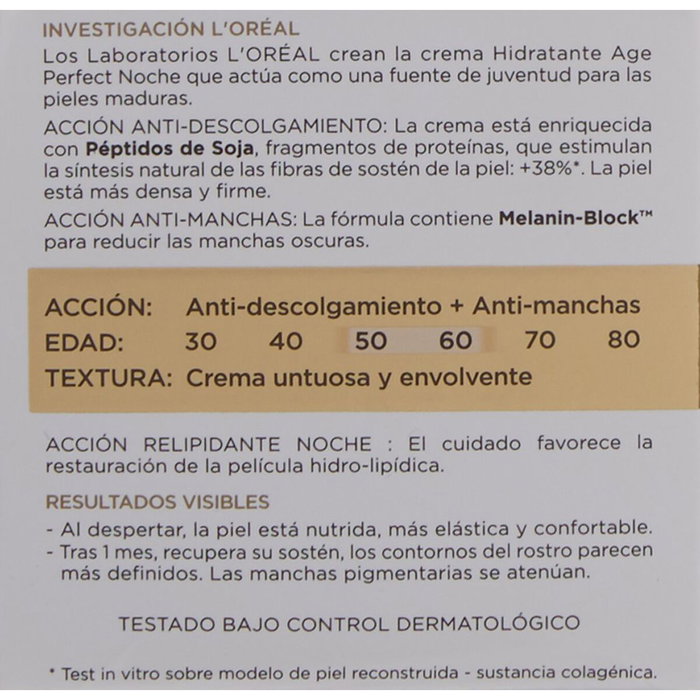 L'Oréal Paris Age Perfect Crema de Noche 50 ml