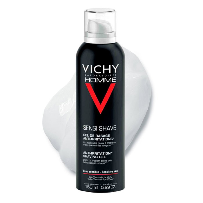 Vichy Gel de Afeitado Antiirritaciones para Hombre Piel Sensible 150 ml Vichy Gel de Afeitado Antiirritaciones para Hombre Piel Sensible 150 ml