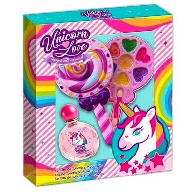 Cartoon Unicorn Love Piruleta Set de Cosméticos Infantil