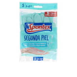 Spontex Guantes Segunda Piel Talla S Táctiles y Sin Látex para Cuidado de Manos