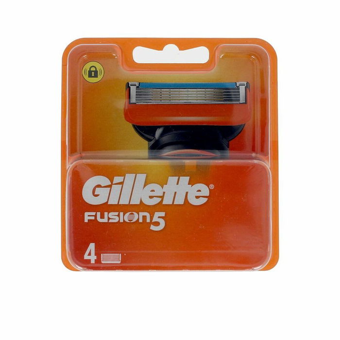 Gillette Fusion 5 Recambios 4 unidades, 5 hojas antifricción, afeitado apurado y sin irritaciones, para hombre Gillette Fusion 5 Recambios 4 unidades, 5 hojas antifricción, afeitado apurado y sin irritaciones, para hombre