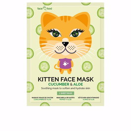 7Th Heaven ANIMAL KITTEN Face Mask Mascarilla Facial Humor Gatito con Aloe Vera, Aguacate y Pepino 1 unidad