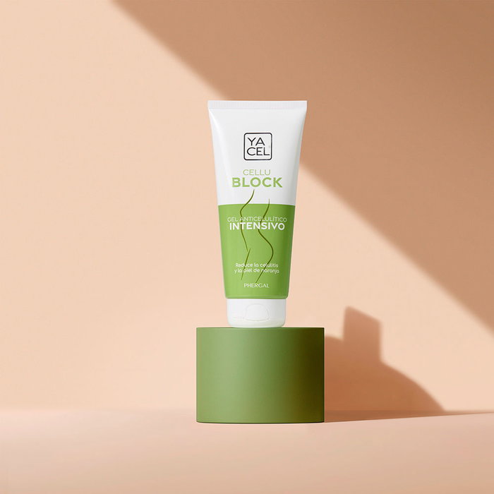 YACEL Cellublock Gel Anticelulítico Intensivo Tratamiento Reductor, Drenante y Quemagrasas - 200 ml