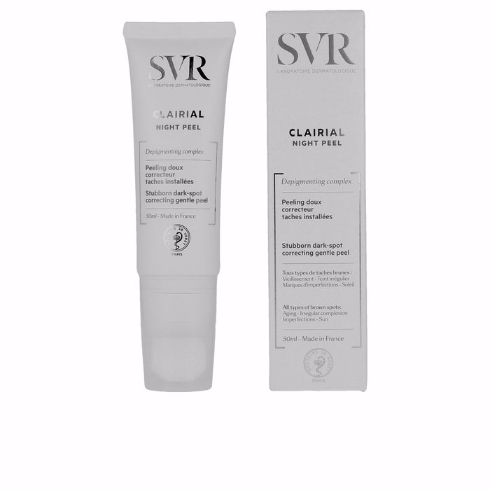 SVR Clairial Night Peel Exfoliante Facial Despigmentante 50 ml - Tratamiento Nocturno de Peeling Suave para Manchas y Uniformidad de Piel