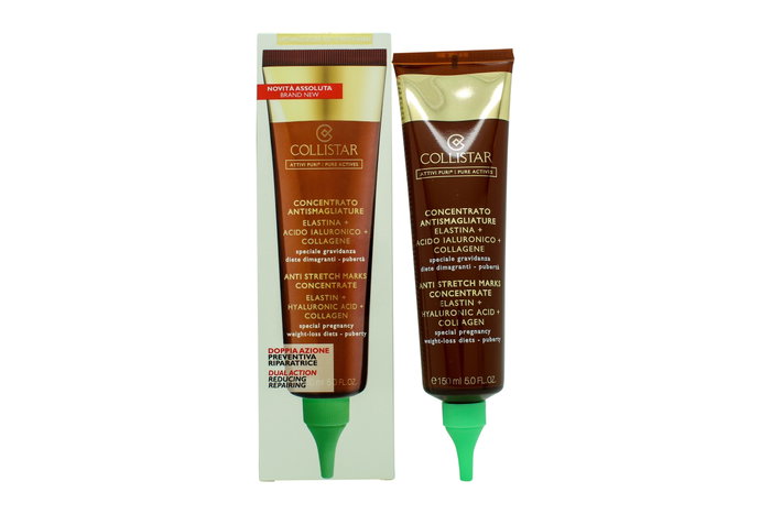 Collistar ATTIVI PURI Concentrado Antiestrías con Elastina, Ácido Hialurónico y Colágeno 150 ml