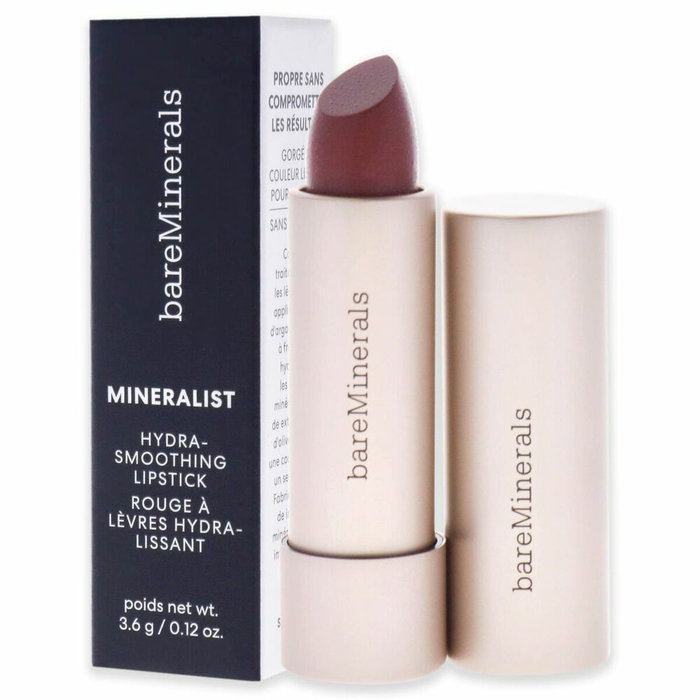 bareMinerals MINERALIST Hydra-Smoothing Lipstick #awareness - Pintalabios Satinado Vegano, Hidratante con Aceite de Oliva y Granada, Libre de Crueldad, 3.6g bareMinerals MINERALIST Hydra-Smoothing Lipstick #awareness - Pintalabios Satinado Vegano, Hidratante con Aceite de Oliva y Granada, Libre de Crueldad, 3.6g