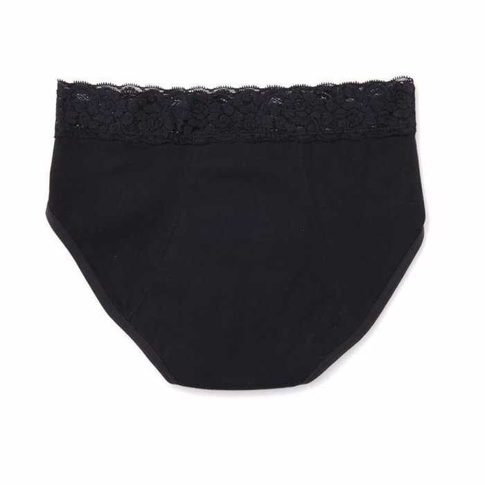 Platanomelón KIWITAS ENCAJE Braguitas Menstruales Negro Talla M - Ropa Íntima Absorbente y Ecológica para Mujer Platanomelón KIWITAS ENCAJE Braguitas Menstruales Negro Talla M - Ropa Íntima Absorbente y Ecológica para Mujer