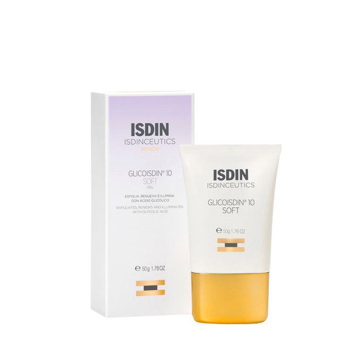 ISDIN Glicoisdin Gel Exfoliante Facial con Ácido Glicólico 15% 50 ml - Tratamiento Hidratante Antiarrugas
