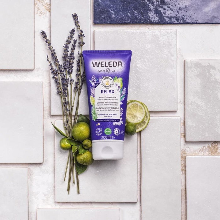 Gel de Ducha Weleda 6756X9 200 ml Relajante Lavanda Bergamota