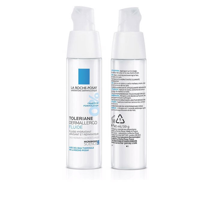 La Roche Posay TOLERIANE DERMALLERGO Fluido Facial Hidrata Calma Repara Piel Sensible 40 ml