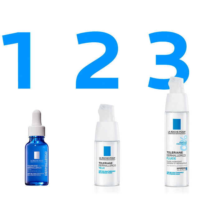 La Roche Posay TOLERIANE DERMALLERGO Fluido Facial Hidrata Calma Repara Piel Sensible 40 ml