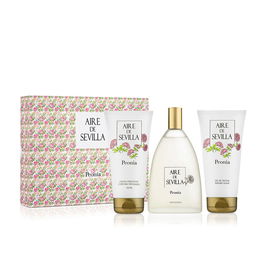 Aire Sevilla Cofre Regalo Eau de Toilette Peonía para Mujer Lote 3 pz