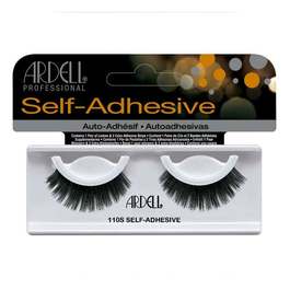Ardell Pro Self-Adhesive Lash #110S - Pestañas postizas autoadhesivas, volumen de luz, pre-encoladas, cruelty free