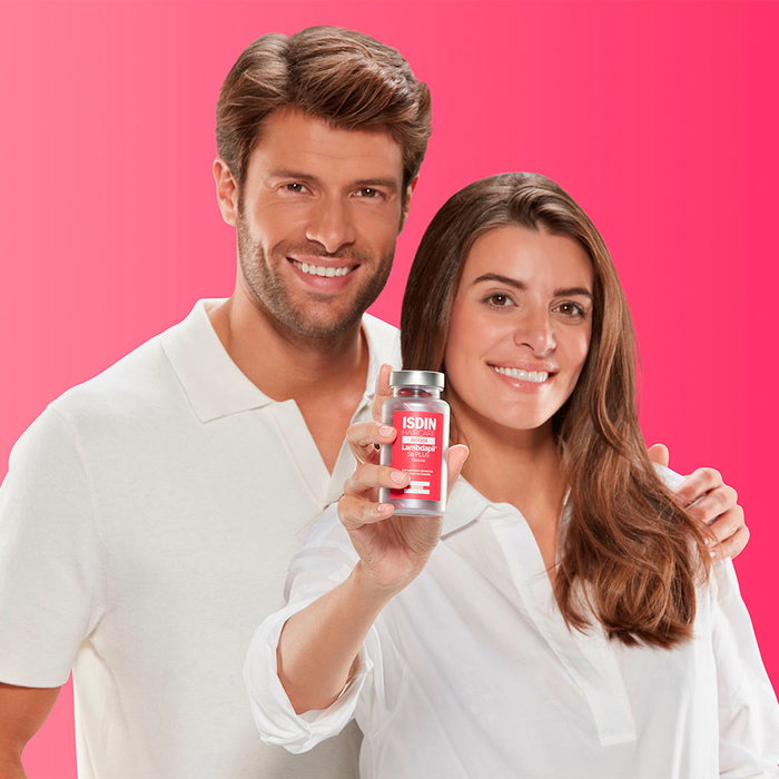 ISDIN LAMBDAPIL 5a Plus Complemento Alimenticio Anticaída con Vitaminas, Biotina y Zinc - 60 Cápsulas