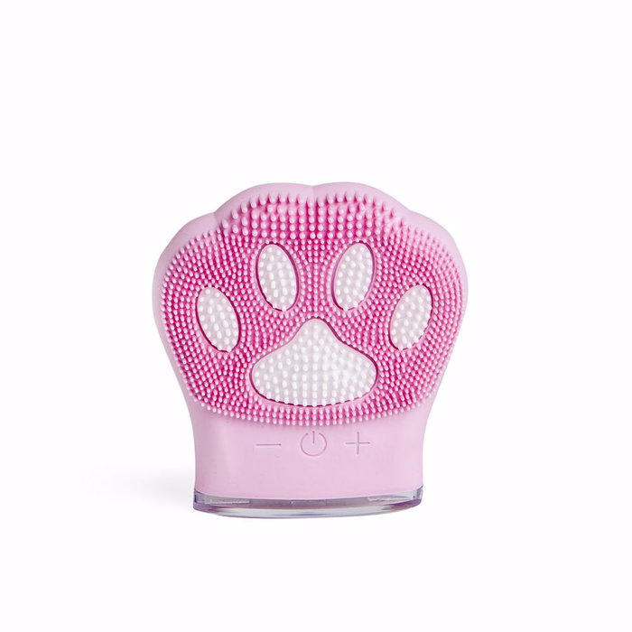 IDC INSTITUTE Cepillo Facial Limpiador Eléctrico Pata de Gato SKIN Cleansing Brush con Recarga USB 1 unidad
