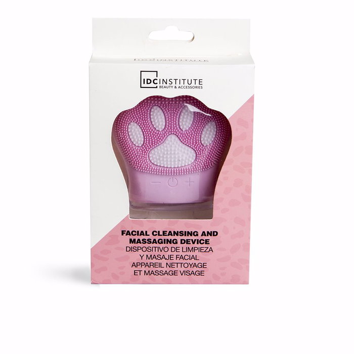 IDC INSTITUTE Cepillo Facial Limpiador Eléctrico Pata de Gato SKIN Cleansing Brush con Recarga USB 1 unidad