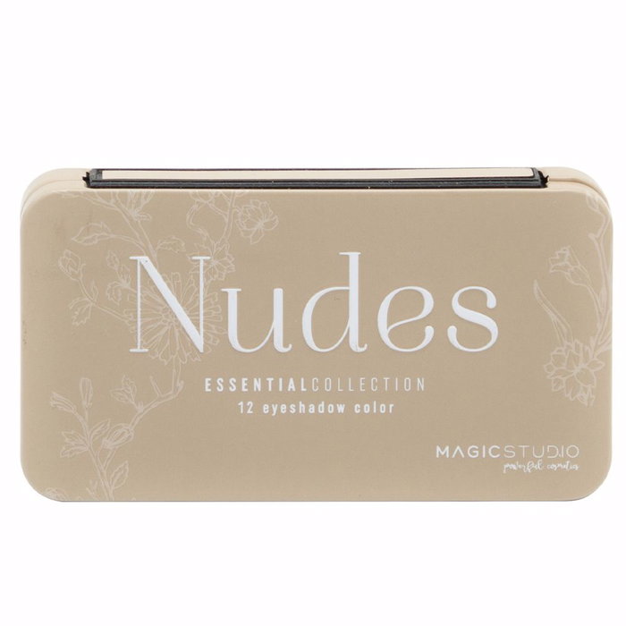 Magic Studio NUDES COMPACT CASE Sombra de Ojos 6 Colors / 6 Tonos Nudes - 6,6 g - Estuche de Metal Compacto