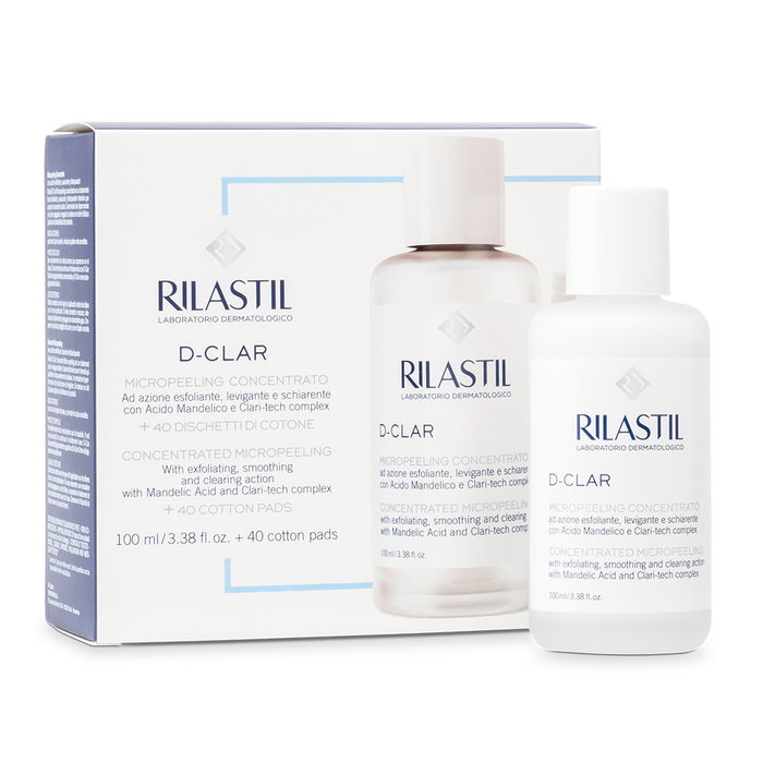 Rilastil D-CLAR micropeeling concentrado 100 ml | Cremas Antimanchas para todo tipo de pieles con Ácido Mandélico