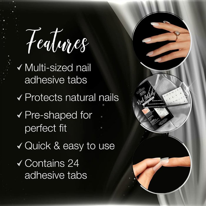 Ardell NAIL ADDICT Adhesive Tabs para Uñas Postizas, 1 Unidad