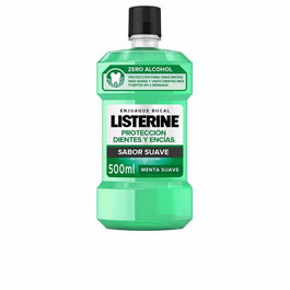 Listerine Dientes & Encías Zero % Enjuague Bucal - Fortalece Dientes, Encías Inflamadas, Sin Alcohol, 500 ml