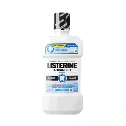Listerine Advanced White Enjuague Bucal Blanqueador 500 ml