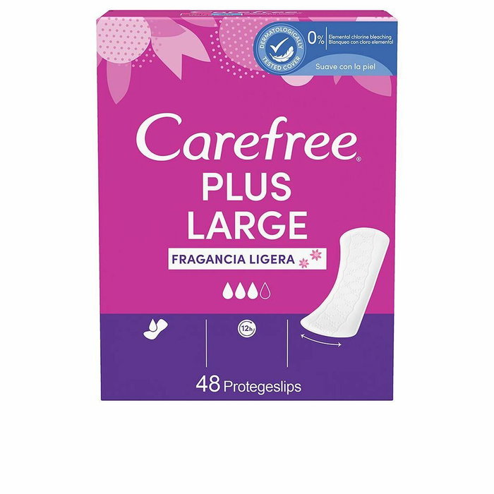 Carefree Plus Large Protectores Diarios, 48 Unidades