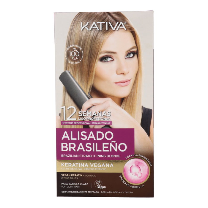 Kativa Kit Alisado Brasileño Pro Blonde para Cabello Claro Kativa Kit Alisado Brasileño Pro Blonde para Cabello Claro