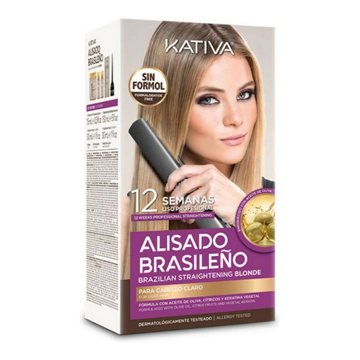 Kativa Kit Alisado Brasileño Pro Blonde para Cabello Claro Kativa Kit Alisado Brasileño Pro Blonde para Cabello Claro